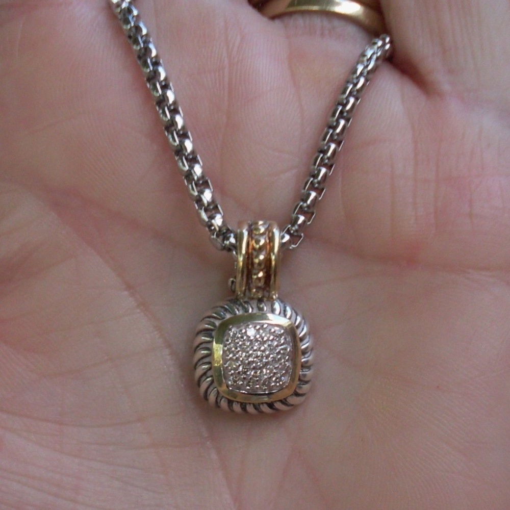 David Yurman Albion Diamond Enhancer Pendant